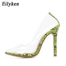 Load image into Gallery viewer, Pumps Sandals Perspex Stilettos High Heels Point Toe 35-42