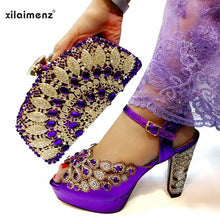 Load image into Gallery viewer, 2020  High Quality Italian Women Shoes and Bag To Match for Party