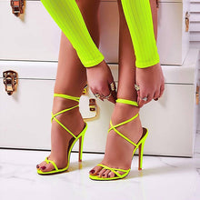 Load image into Gallery viewer, Thin Heels Women Pumps Ankle Cross Strap  Shoes