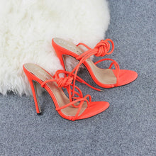 Load image into Gallery viewer, Thin Heels Women Pumps Ankle Cross Strap  Shoes