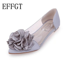 Load image into Gallery viewer, Spring Flats Women Shoes Transparent  Pointed Toe Slip