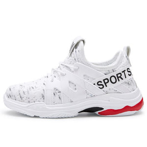 Breathable Boys Casual Shoes Girls Trainer white sport shoes