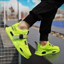 Load image into Gallery viewer, Hook &amp; Loop Height Increasing Summer Breathable Men  Print Solid Shoes 2020