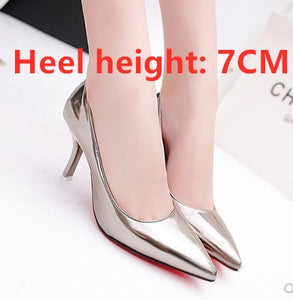 Women Fashion Golden Comfortable on Lady Wedding Party High Heel