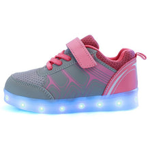 Load image into Gallery viewer, Light Glowing Luminous Sneakers with light sole for Kids Boys Girls