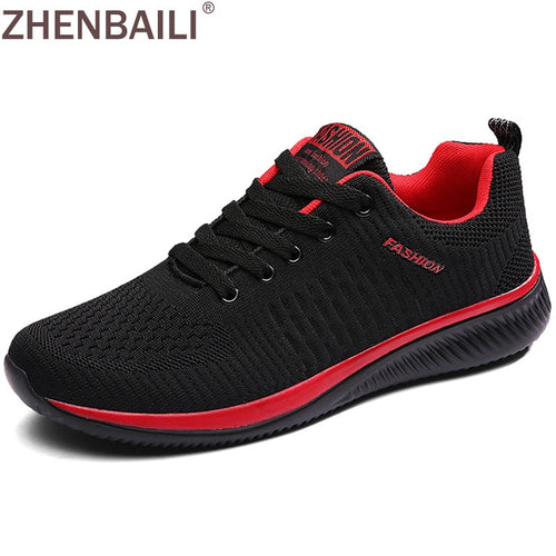 ZHENBAILI Trainers Comfortable 2019 Women Male Flat Sport Shoes