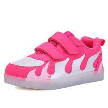 Load image into Gallery viewer, USB Charging Basket Led Children Shoes With Light Up Boys&amp;Girls