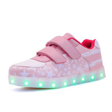 Load image into Gallery viewer, USB Charging Basket Led Children Shoes With Light Up Boys&amp;Girls