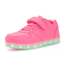 Load image into Gallery viewer, USB Charging Basket Led Children Shoes With Light Up Boys&amp;Girls