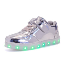 Load image into Gallery viewer, USB Charging Basket Led Children Shoes With Light Up Boys&amp;Girls