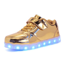 Load image into Gallery viewer, USB Charging Basket Led Children Shoes With Light Up Boys&amp;Girls
