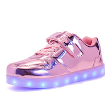 Load image into Gallery viewer, USB Charging Basket Led Children Shoes With Light Up Boys&amp;Girls