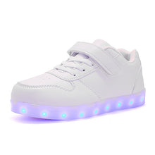 Load image into Gallery viewer, USB Charging Basket Led Children Shoes With Light Up Boys&amp;Girls