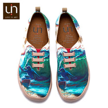 Load image into Gallery viewer, Painted Design Men Casual Shoes Wide Feet Soft Loafers Breathable