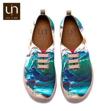 Load image into Gallery viewer, Painted Design Men Casual Shoes Wide Feet Soft Loafers Breathable