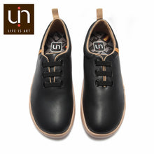 Load image into Gallery viewer, Men Microfiber Leather Warm Sneaker Black Loafers Super Lightweight Comfort Shoes