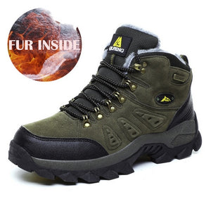 New arrival Winter Pro-Mountain Outdoor Hiking Shoes For Men Women Add Fur Hiking Boots Walking Warm Training Trekking Footwear