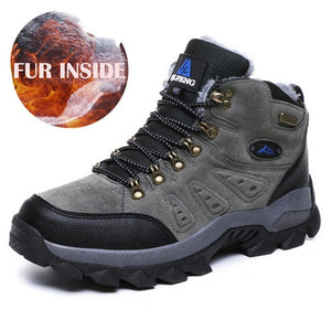 New arrival Winter Pro-Mountain Outdoor Hiking Shoes For Men Women Add Fur Hiking Boots Walking Warm Training Trekking Footwear