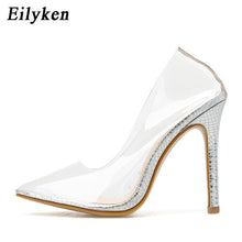 Load image into Gallery viewer, Pumps Sandals Perspex Stilettos High Heels Point Toe 35-42