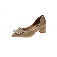 Load image into Gallery viewer, 2020 New Thick Heeled Pointed Ladies Shallow Mouth High Buckle Summer Heels
