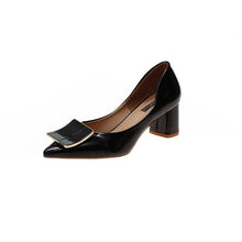 Load image into Gallery viewer, 2020 New Thick Heeled Pointed Ladies Shallow Mouth High Buckle Summer Heels