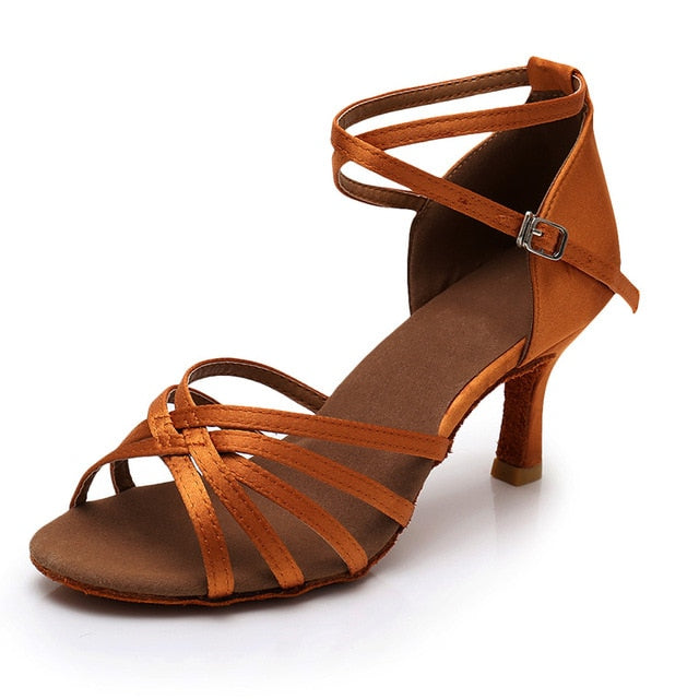New Latin Dance Shoes For Women Tango Heels soft  5/7cm Ballroom Dance