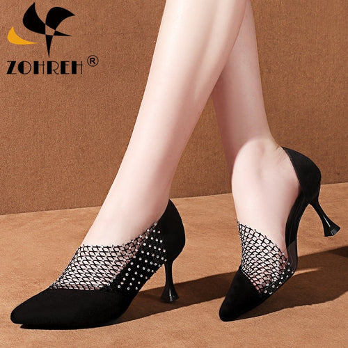 2020 Crystal Sexy Wedding Party Shoes for Women High Heels Thin  Summer Shoes