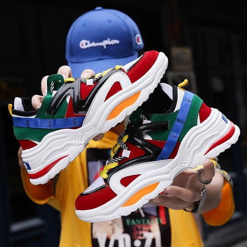 2020 Harajuku Autumn Vintage Sneakers Men  Breathable Mesh Comfortable Fashion
