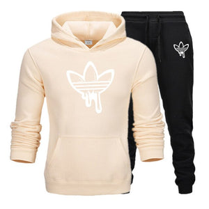 2020 New Two Pieces Set Fashion Hooded Sweatshirts Sportswear Men