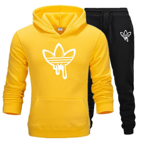 2020 New Two Pieces Set Fashion Hooded Sweatshirts Sportswear Men