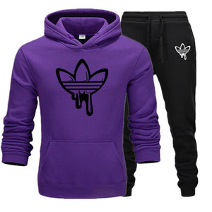 2020 New Two Pieces Set Fashion Hooded Sweatshirts Sportswear Men
