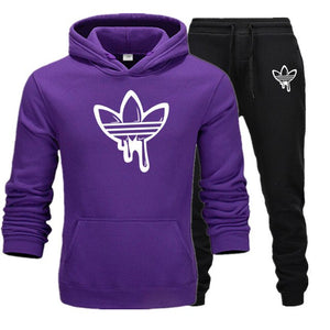 2020 New Two Pieces Set Fashion Hooded Sweatshirts Sportswear Men