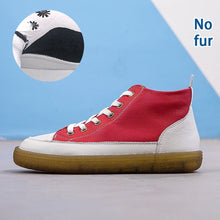 Load image into Gallery viewer, Genuine Leather Women&#39;s Boots Autumn  Casual Lace-Up Round Toe Ladies