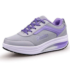 2020 Fashion Women Sneakers Spring/Summer Mesh Increased Soft Bottom Sports Shoes