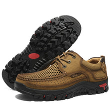 Load image into Gallery viewer, cow leather men brand running shoes genuine leather breathable