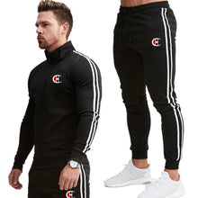 Load image into Gallery viewer, 2020 New Men Fashion Zipper Tracksuit Sport Suit Men&#39;s Set