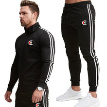 Load image into Gallery viewer, 2020 New Men Fashion Zipper Tracksuit Sport Suit Men&#39;s Set