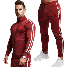 Load image into Gallery viewer, 2020 New Men Fashion Zipper Tracksuit Sport Suit Men&#39;s Set