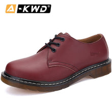 Load image into Gallery viewer, 2020 Lace-up Low Men Boots Plus Size Shoes Spilt Leather