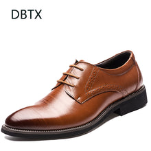 Load image into Gallery viewer, Lace-Up Bullock Business Dress  Male Formal Shoes New High Quality