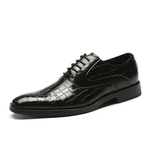 Load image into Gallery viewer, Formal Men&#39;s Crocodile  Leather Shoes Toe Casual Party Office Platform