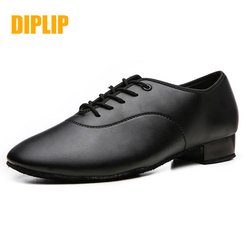 Latin Dance Shoes Modern Men's Ballroom Tango black color white
