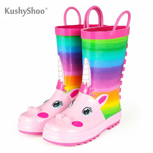 Load image into Gallery viewer, Rain Boots Cute Unicorn Printed Children&#39;s Rubber