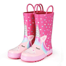Load image into Gallery viewer, Rain Boots Cute Unicorn Printed Children&#39;s Rubber