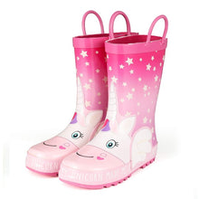 Load image into Gallery viewer, Rain Boots Cute Unicorn Printed Children&#39;s Rubber