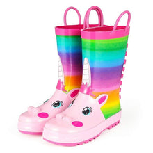 Load image into Gallery viewer, Rain Boots Cute Unicorn Printed Children&#39;s Rubber