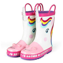 Load image into Gallery viewer, Rain Boots Cute Unicorn Printed Children&#39;s Rubber