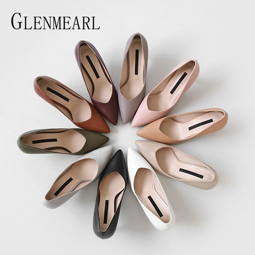 Female Shoes Classics Basic Toe Slip On Spring Autumn New Arrival DE 2020