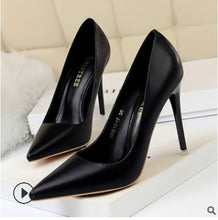 Load image into Gallery viewer, Patent Leather Thin Heels Office New Arrival Pumps Fashion High Heels Women&#39;s