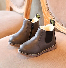 Load image into Gallery viewer, 2020 New Autumn Children Leather Warm Kids Snow Girls Boys Rubber Boots Fashion Sneakers